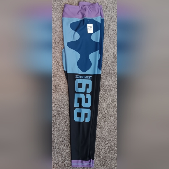 RunDisney Lilo And Stitch Womens Blue and Purple Leggings - Picture 3 of 6